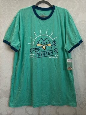 Camp Pusheen NWT Graphic T-Shirt Size XL Summer 2020 Exclusive Culturefly Box